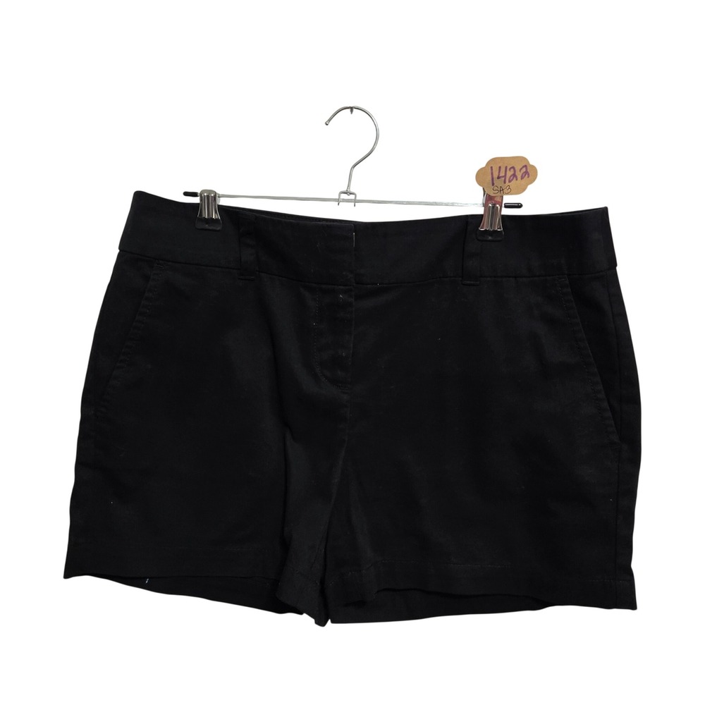 LOFT Outlet Womens Black Chino Shorts 4 Inch Inseam Size 2‎ Casual Summer Staple